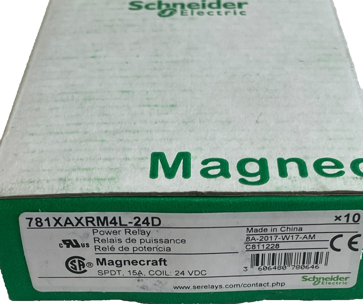 NEW 10 PCS. SCHNEIDER ELECTRIC 781XAXRM4L-24D POWER RELAY 781XAXRM4L24D - Image 4