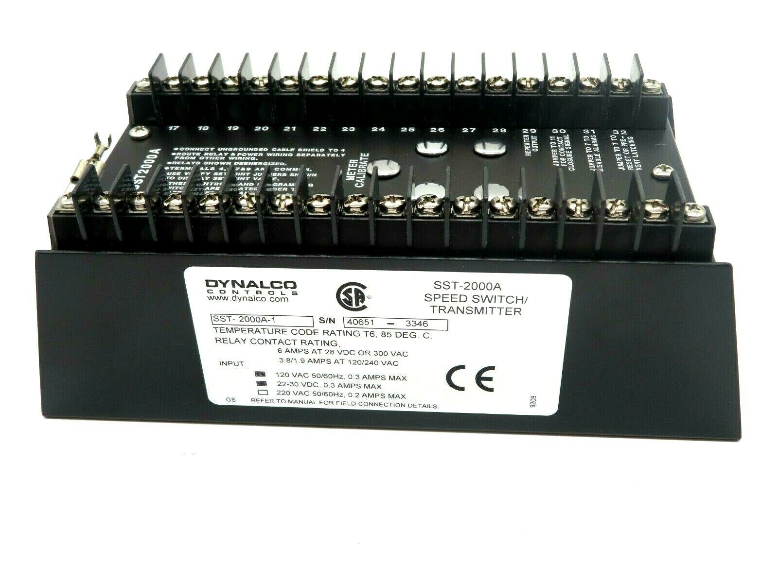 NEW DYNALCO SST2000A-1 SPEED SWITCH TRANSMITTER SST2000A1 - Image 4