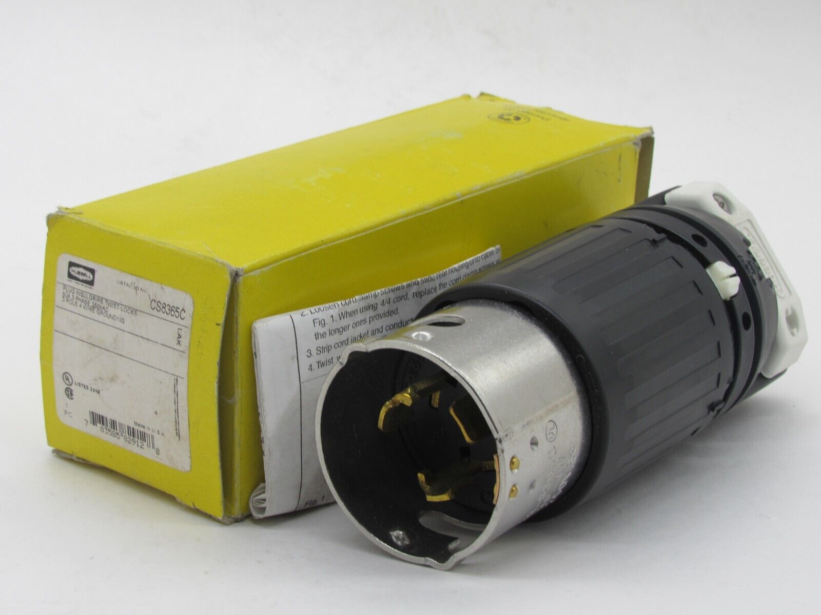 NEW HUBBEL CS-8365C PLUG CS8365C - Image 3