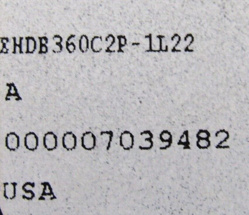 NEW ABB EHDB360C2P-1L22 DRIVE CONTACTOR 360A 600V 2POLE 120V COIL EHDB360C2P1L22 - Image 7