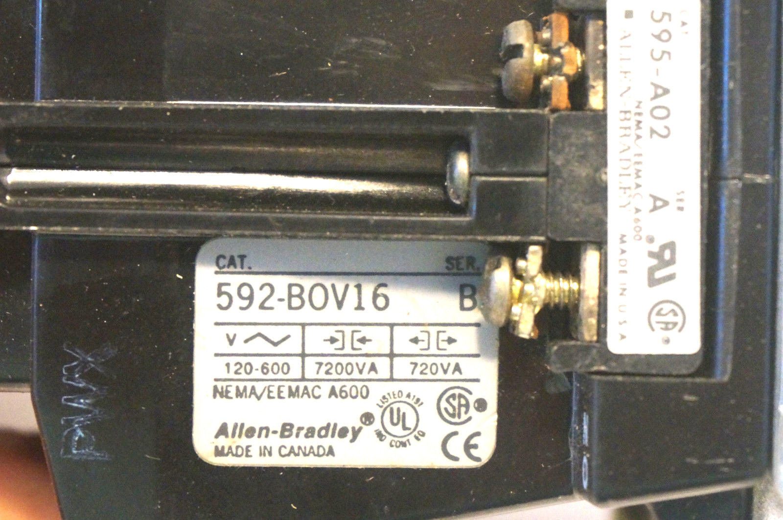 NEW ALLEN BRADLEY 592-B0V16 OVERLOAD RELAY 592B0V16 - Image 3