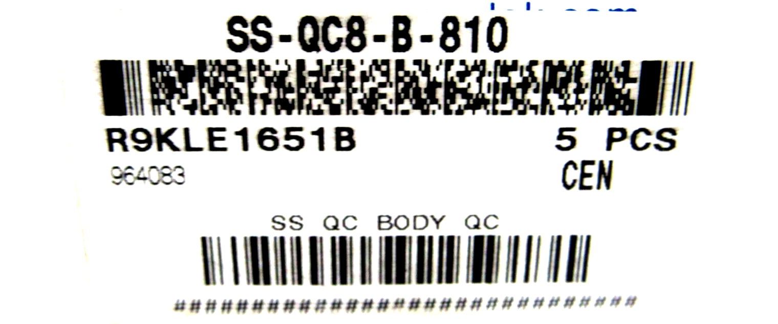 NEW BOX OF 5 SWAGELOK SS-QC8-B-810 QUICK CONNECT BODY SSQC8B810 - Image 5