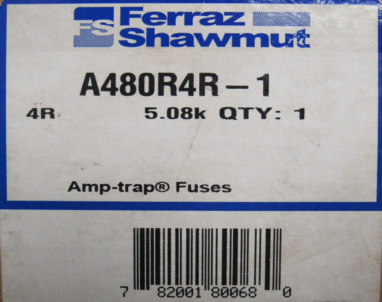 NEW FERRAZ SHAWMUT A480R4R-1 FUSE A480R4R1 - Image 5