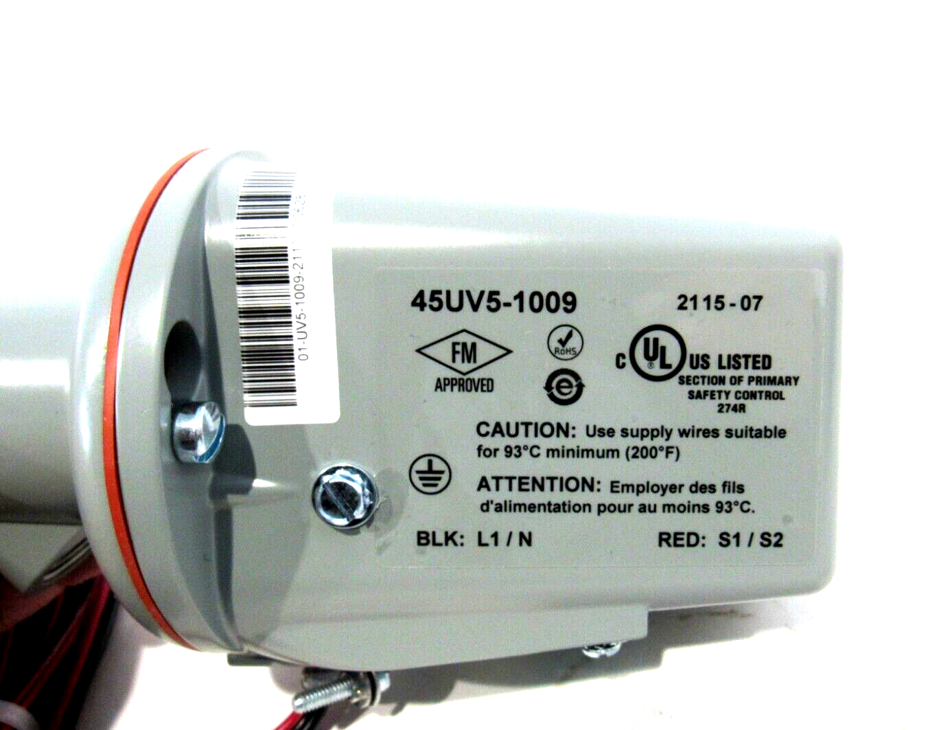 NEW FIREYE 45UV5-1009 SELF CHECK UV SCANNER 45UV51009 - Image 3