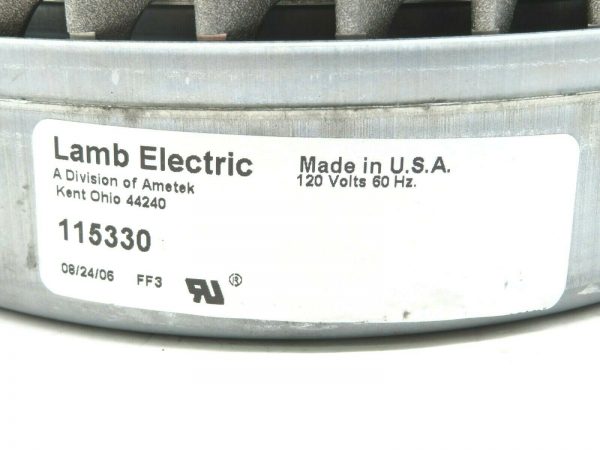 NEW LAMB ELECTRIC AMETEK 115330 MOTOR 120V 60HZ - Image 3