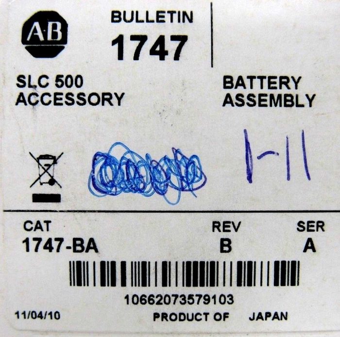 NEW LOT OF 2 ALLEN BRADLEY 1747-BA BATTERY ASSEMBLY 1747BA - Image 4