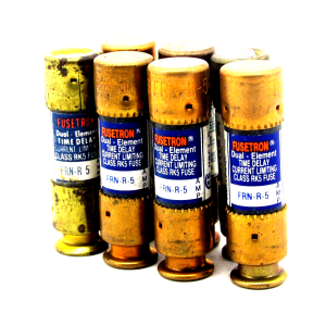 NEW LOT OF 7 BUSSMANN/FUSETRON FRN-R-5 FUSES FRNR5