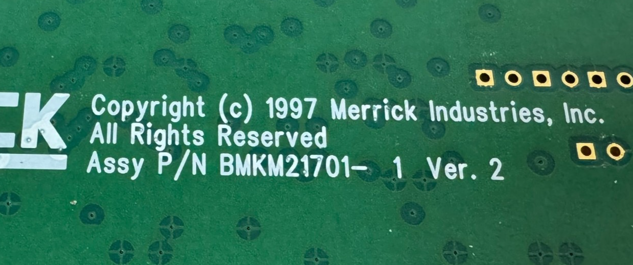 NEW MERRICK BMKM21701-11 HPAD BOARD BMKM21701-1 - Image 5