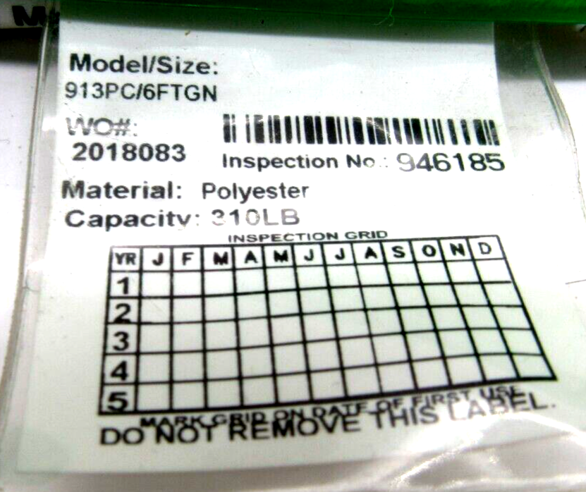 NEW MILLER FALL PROTECTION 913PC/6FTGN BACKBITER 913PC/6FTGN - Image 3