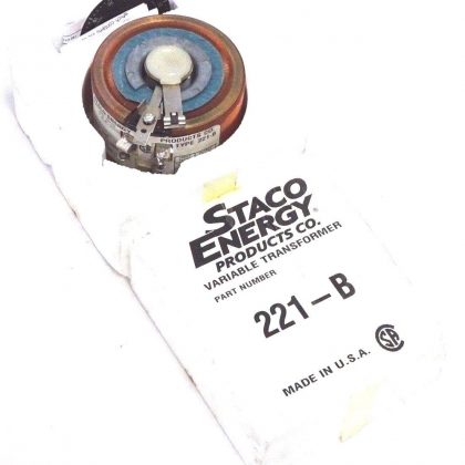 NEW STACO ENERGY 221-B VARIABLE TRANSFORMER