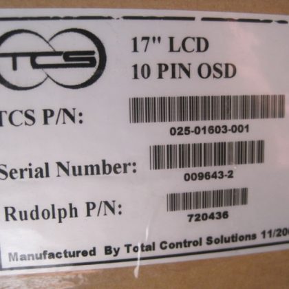 NEW TCS 025-01603-001  17" LCD