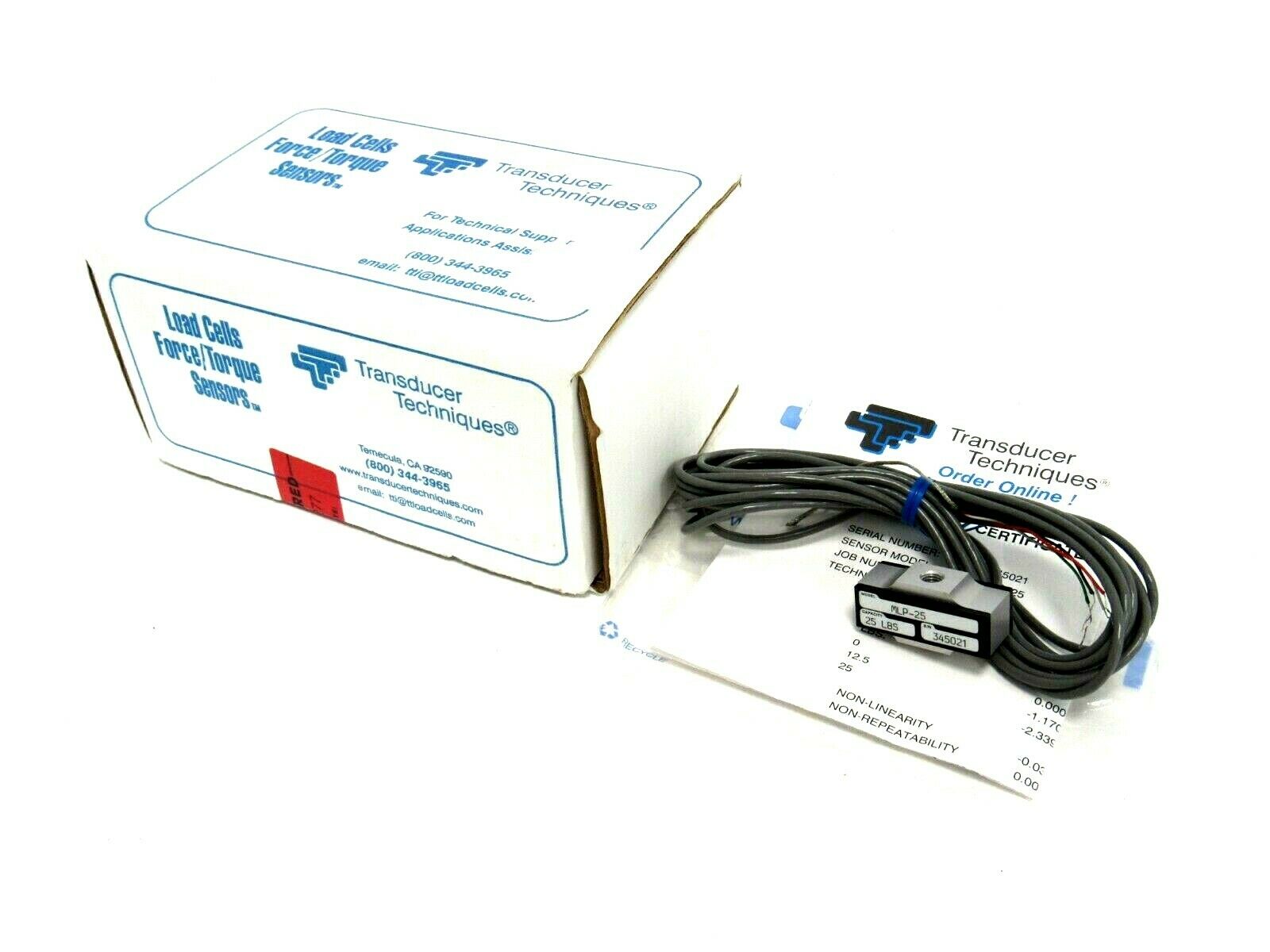 NEW TRANSDUCER TECHNIQUES MLP25 LOAD CELL MLP25 SB Industrial Supply