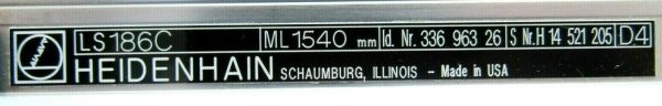 REFURBISHED HEIDENHAIN LS186C LINEAR SCALE 1540MM AELS186C 326-797-04 336-963-26 - Image 6