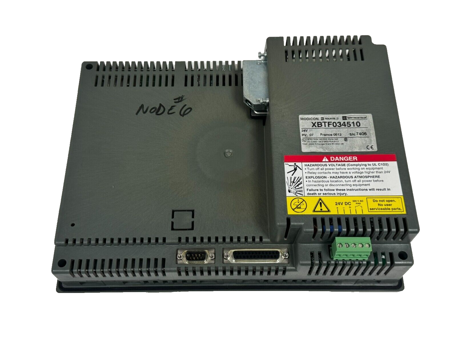 USED MODICON XBT-F034510 MAGELIS PANEL W/ TSXMBP100 & PAN016-CP-2KP ...
