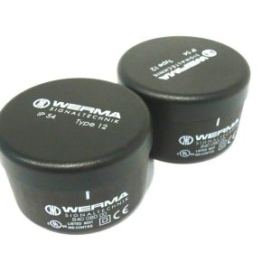 LOT OF 2 NEW WERMA 840-080-00 CONNECTING ELEMENT BASE AND CAP 84008000