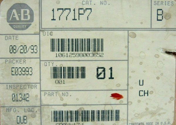 NEW ALLEN BRADLEY 1771-P7 POWER SUPPLY SERIES B 1771P7 - Image 6