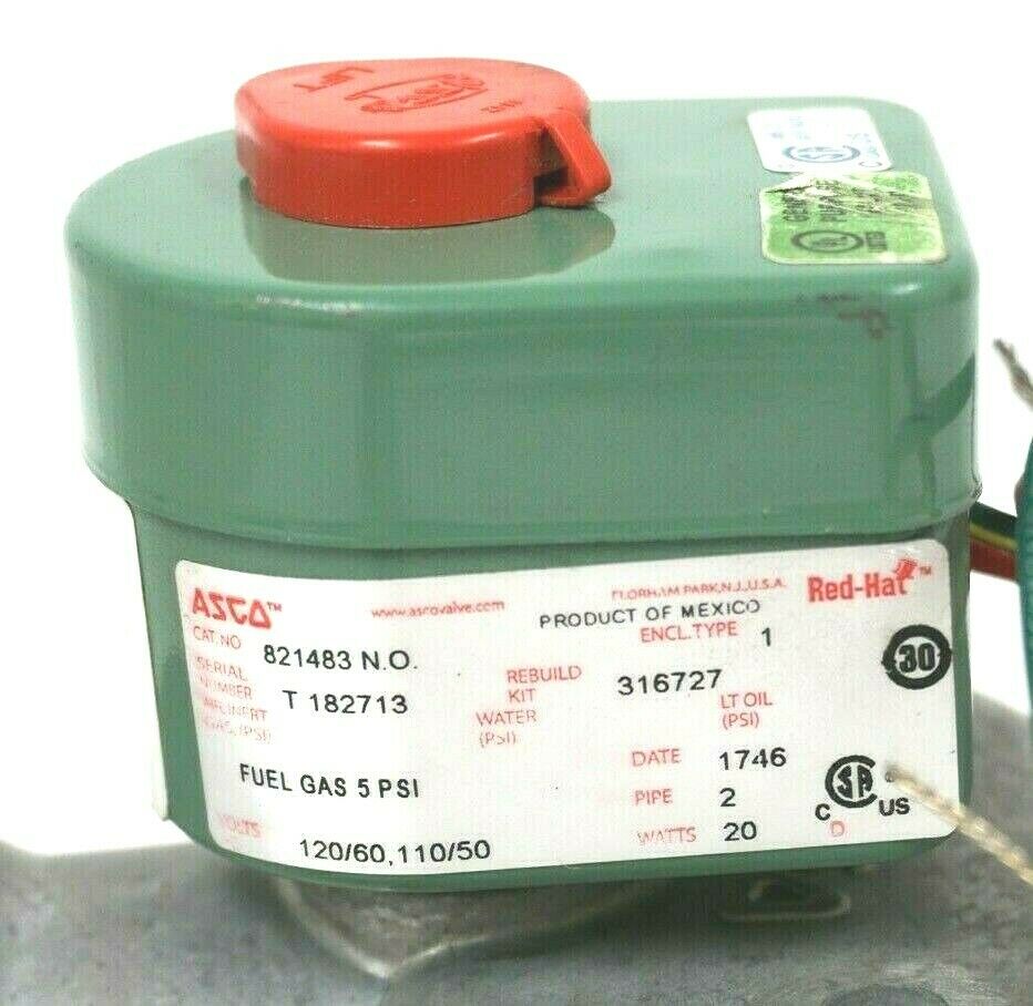 NEW ASCO 821483 N.O. 316727 GAS SHUT OFF VALVE SB Industrial Supply, Inc.