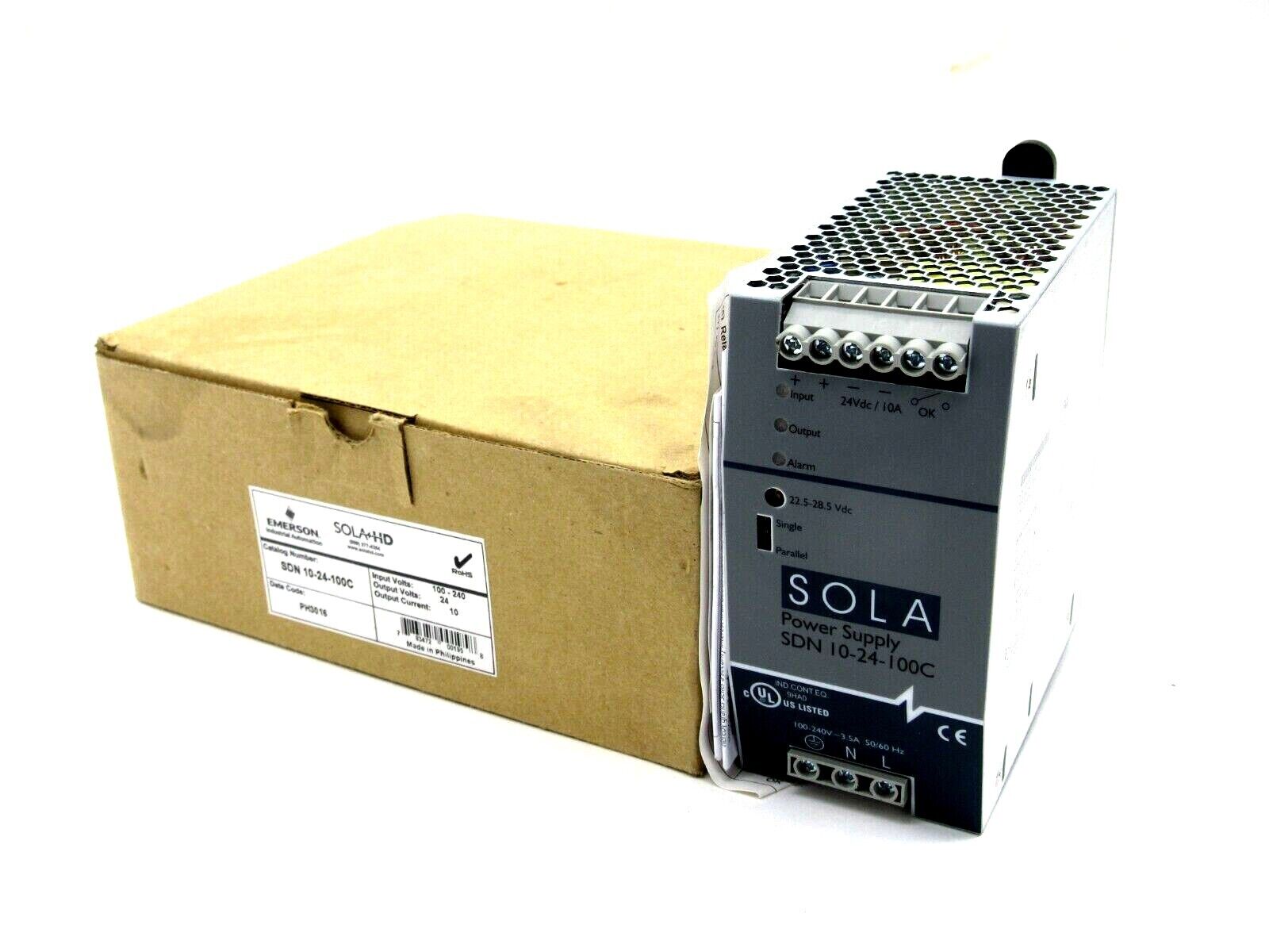 NEW EMERSON SDN-10-24-100C POWER SUPPLY SDN1024100C