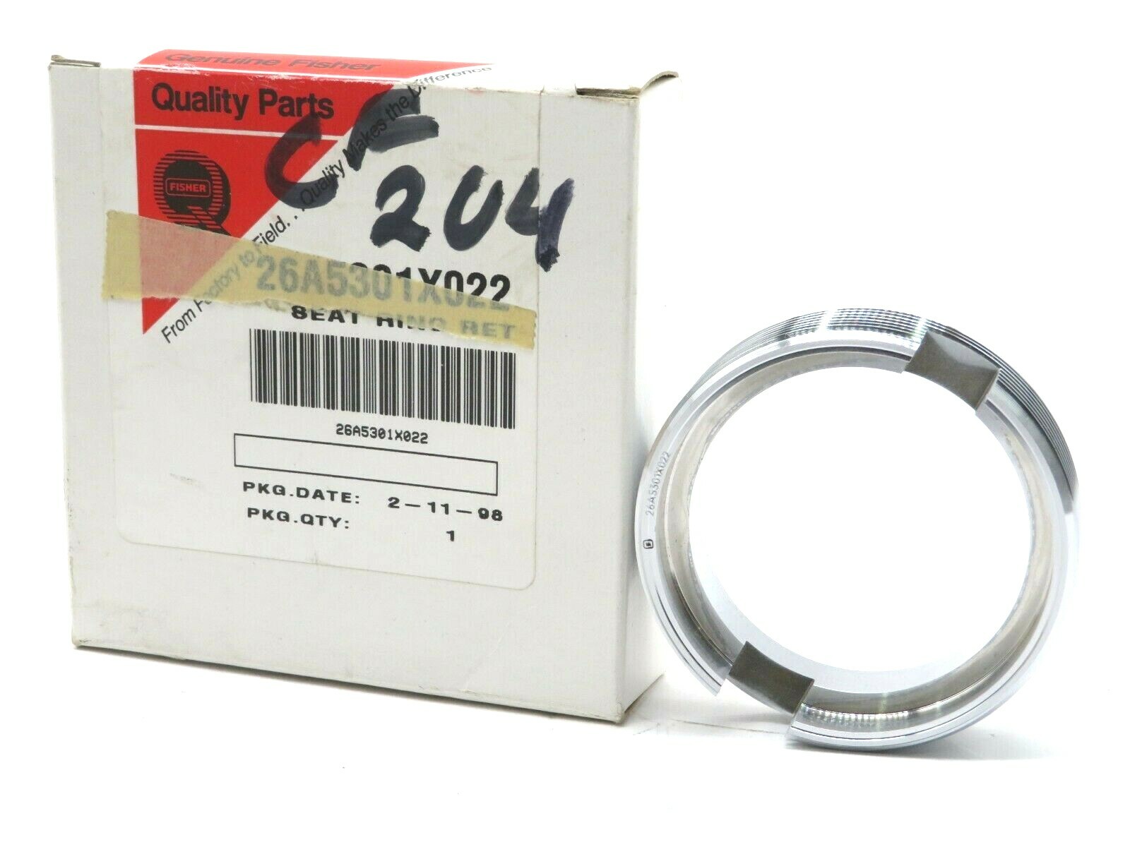 NEW FISHER 26A5301X022 SEAT RING RETAINER