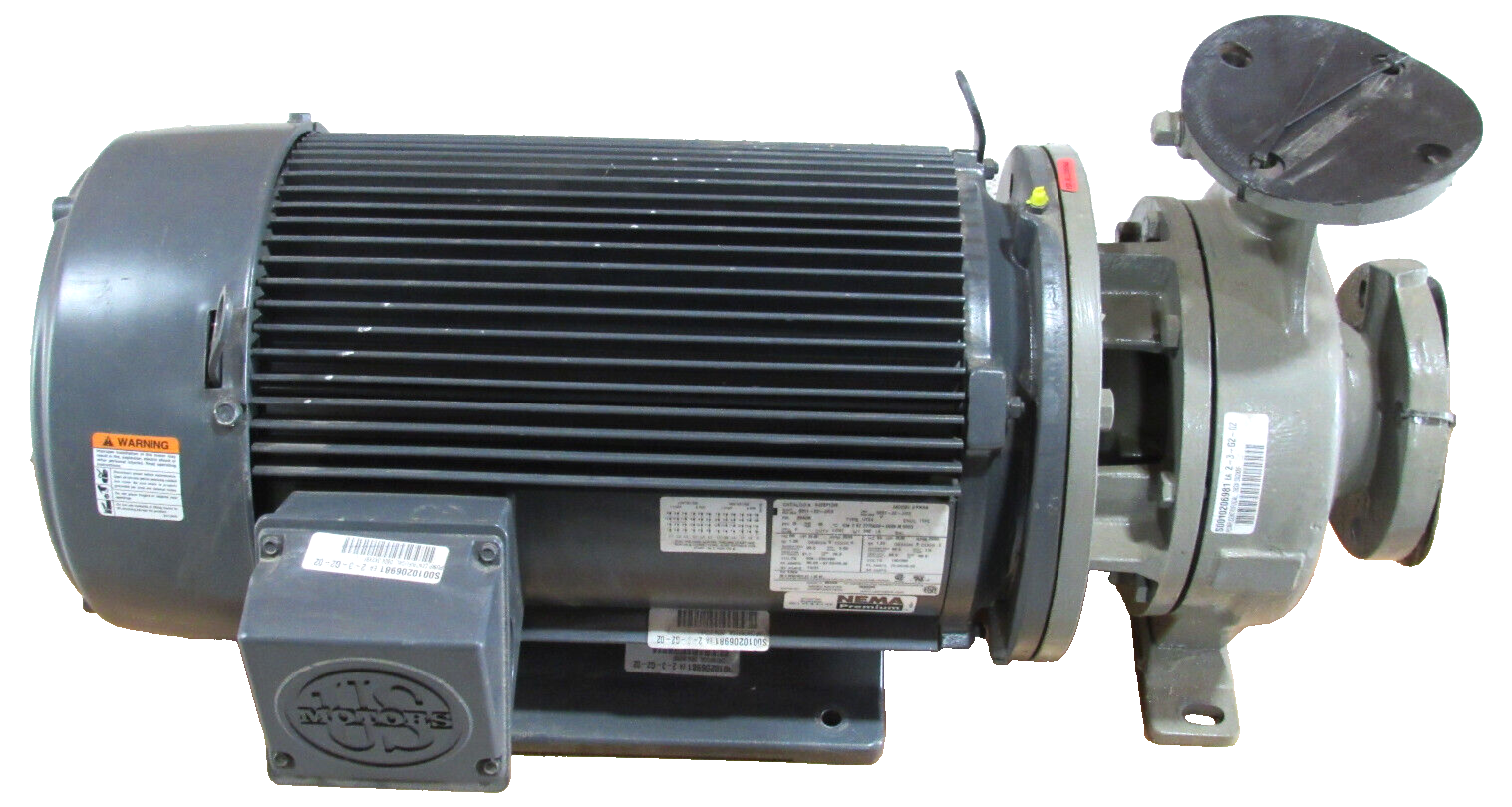 NEW FLOWSERVE D824-3X2X8F PUMP 25HP 208-230/460V UJ25P1DM 250GPM