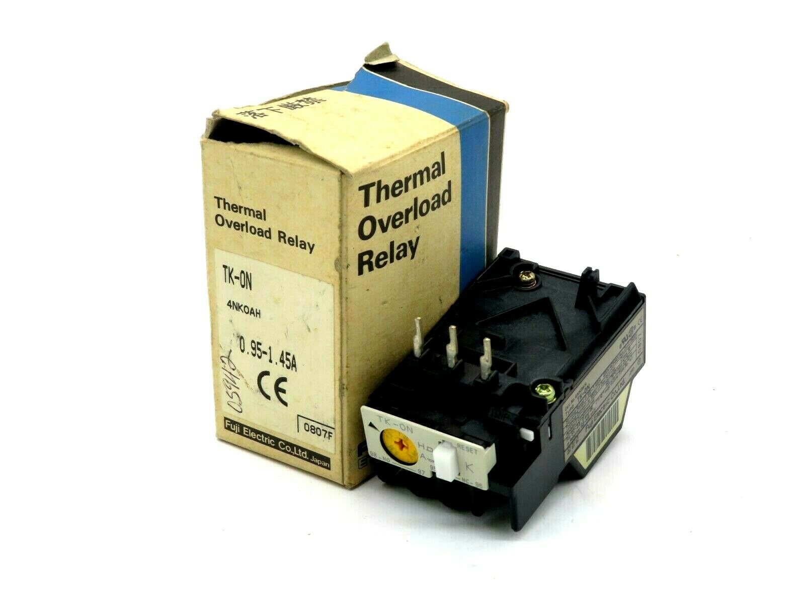 NEW FUJI ELECTRIC 4NK-0AH THERMAL OVERLOAD RELAY TK-0N 4NK0AH