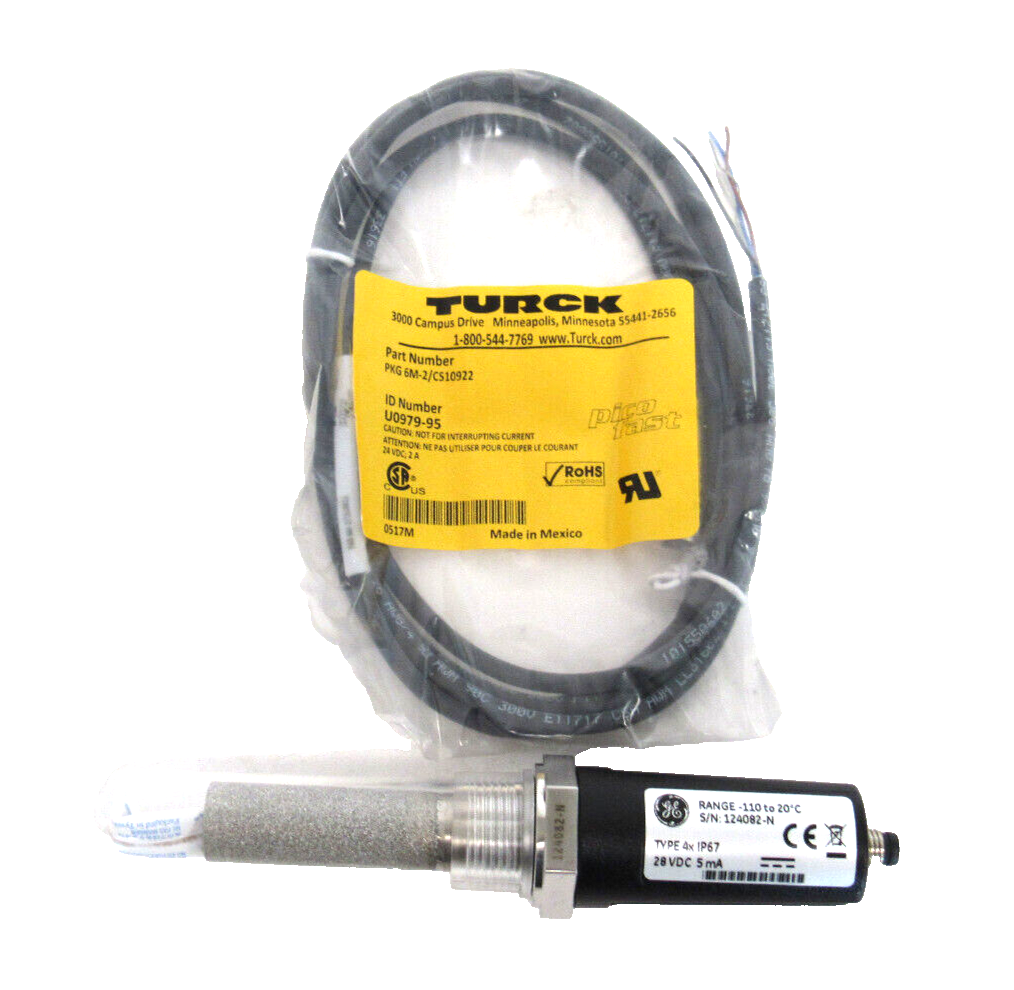 NEW GE 4XIP67 DEW POINT TRANSMITTER 501010136977.1 6M-2/CS10922 PROBE-2-R-0-1000 - Image 3