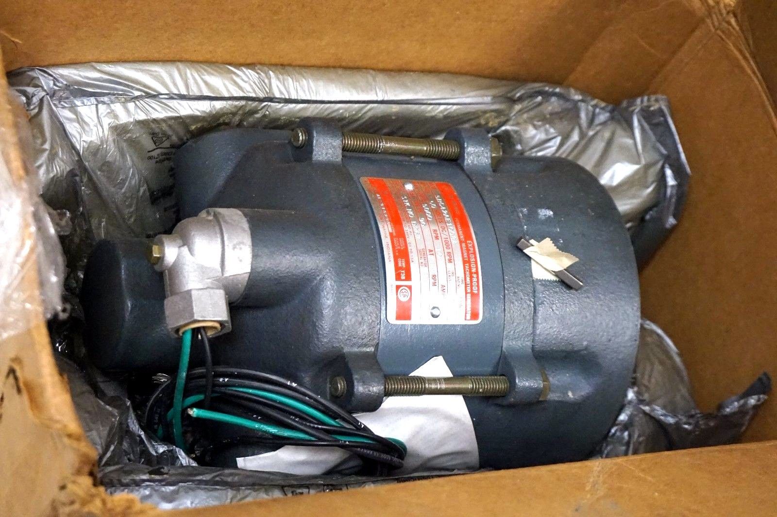 NEW GE 5BC42AE1008 EXPLOSION PROOF TACHOMETER GENERATOR 5000RPM, 50VDC - Image 4
