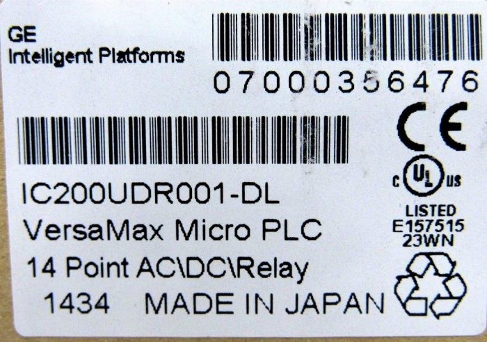 NEW GENERAL ELECTRIC IC200UDR001-DL MICRO CONTROLLER IC200UDR001DL - Image 5