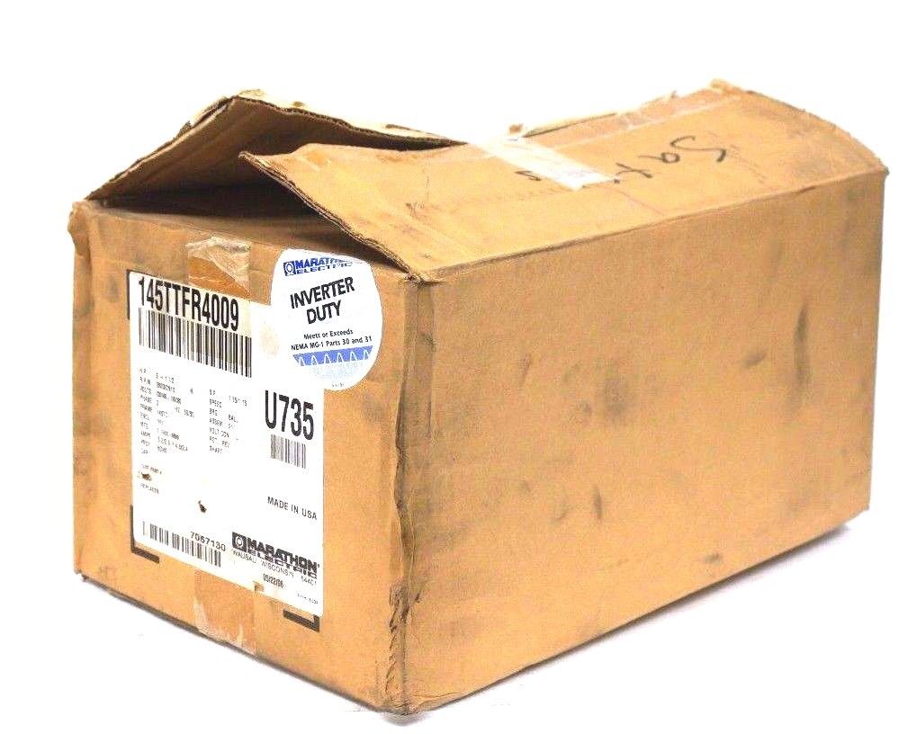 NEW MARATHON ELECTRIC 145TTFR4009 MOTOR U735, 2HP