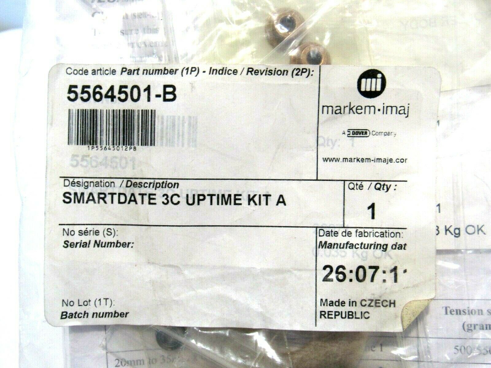 NEW MARKEM IMAJE 5564501-B SMARTDATE 3 UPTIME KIT A 5564501B - Image 3