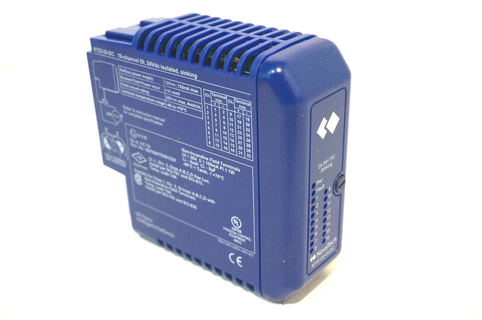 NEW NOVATECH NT8122-DI-DC I/O MODULE 8122-DI-DC-NV REV.E 8122DIDC - SB ...