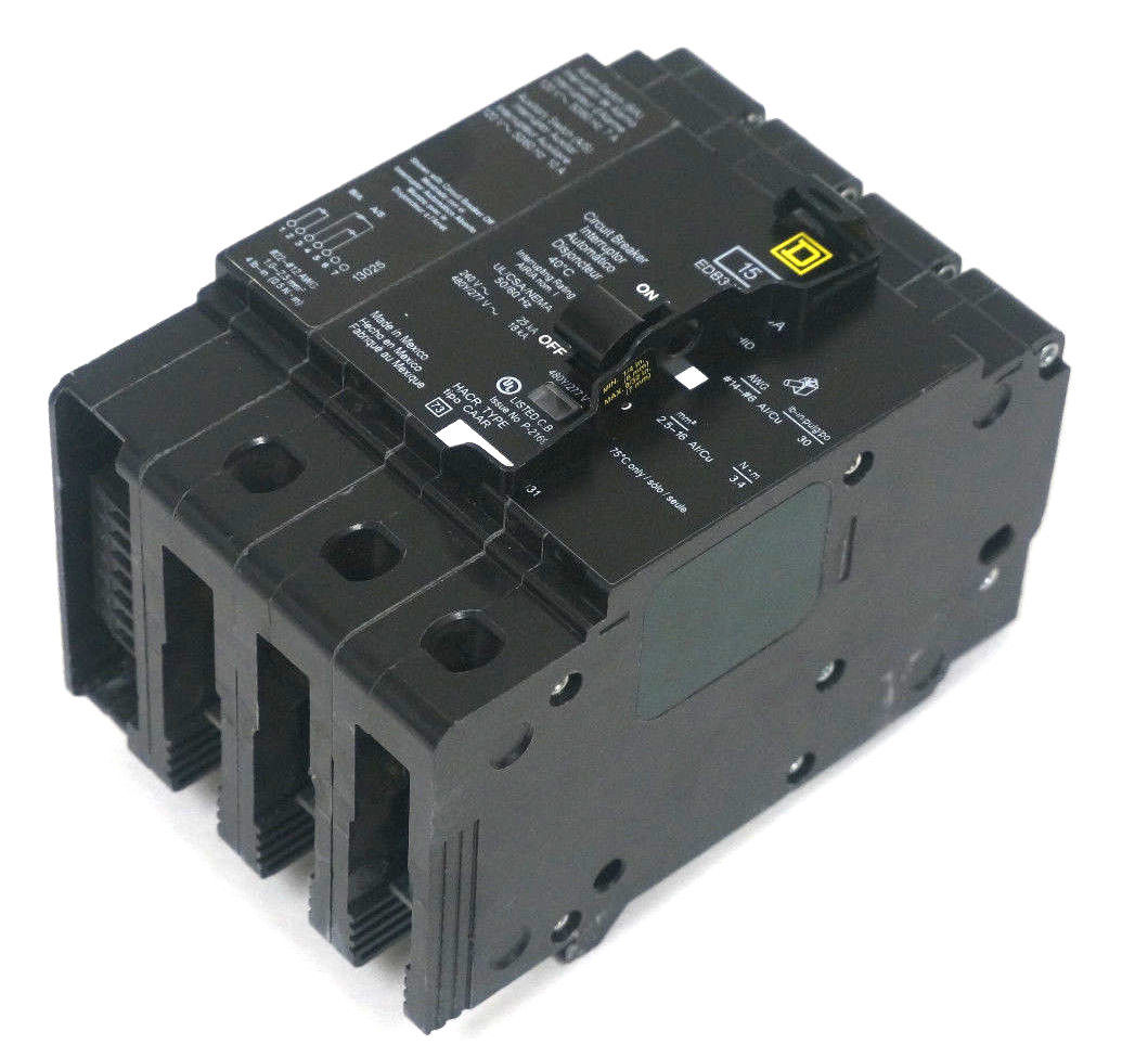 NEW SQUARE D EDB34015AABA CIRCUIT BREAKER 15A, 480Y/277V - Image 3