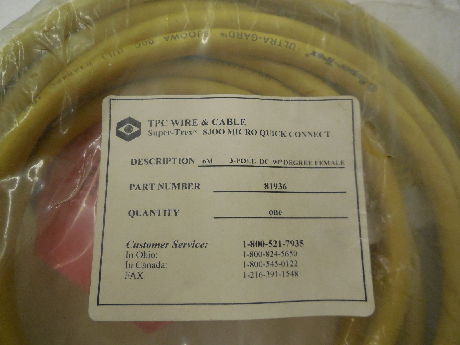 Micro Quick Connect NEW TPC WIRE & CABLE 81936 MICRO QUICK CONNECT - SB Industrial Supply, Inc.