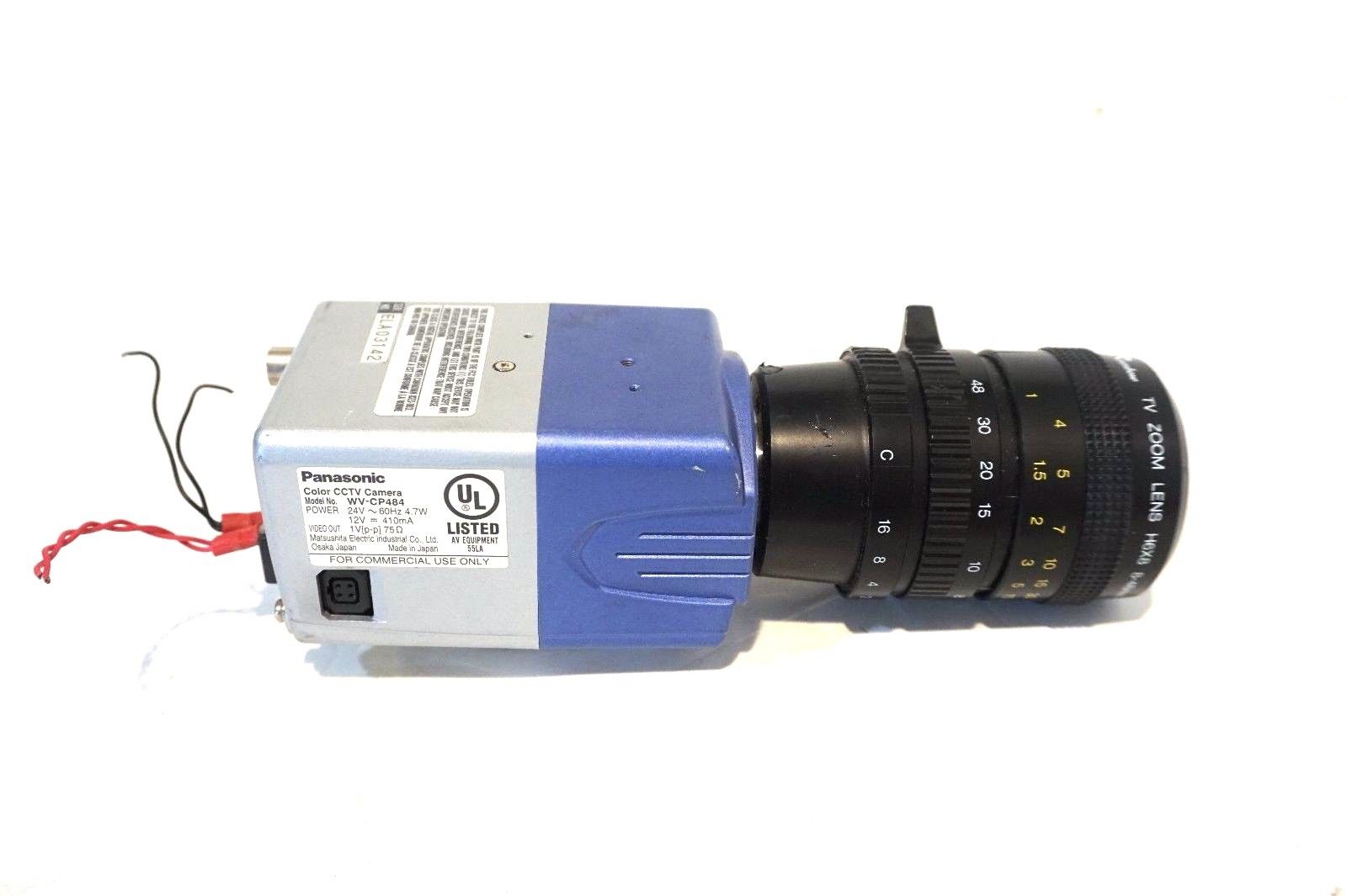 PANASONIC WV-CP484 CAMERA WITH RAINBOW ZOOM LENS H6X8 WVCP484 - SB