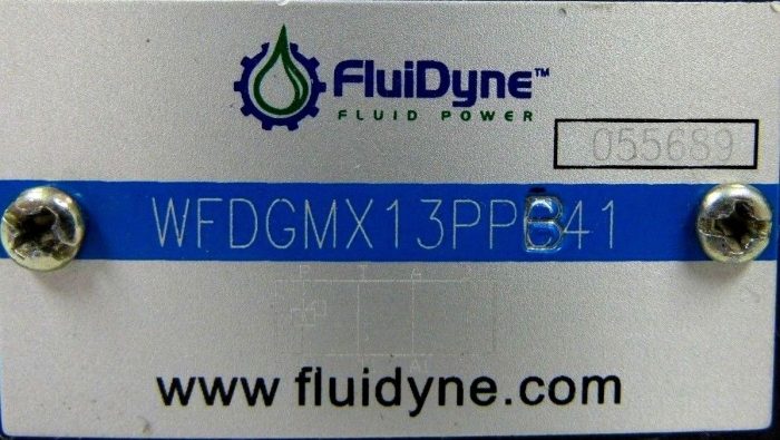 USED FLUIDYNE WFDGMX13PPB41 VALVE 055689 - Image 5